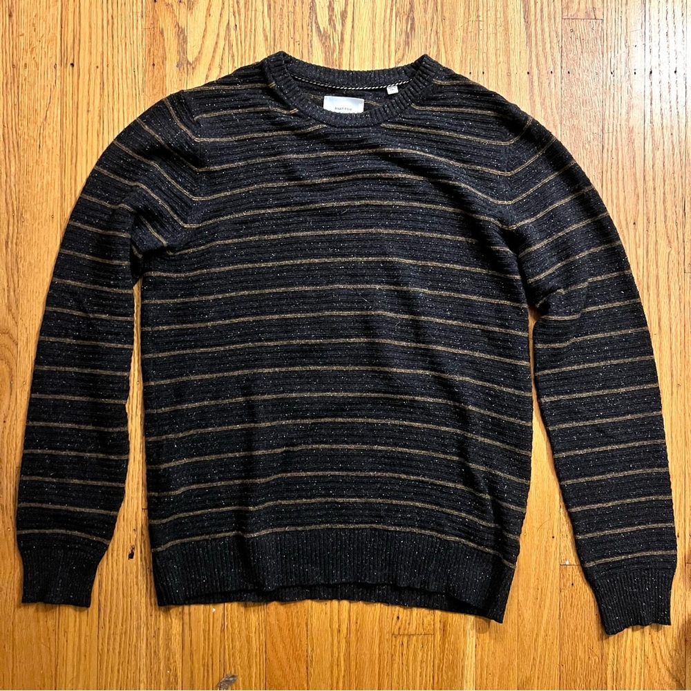 Men’s Medium Billy Reid Crewneck Striped Sweater